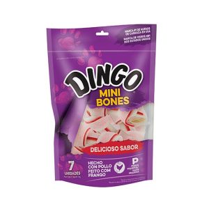 Dingo mini bones para perros 70 g - 7 unidades
