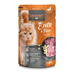 Leonardo Finest Selection pato y queso para gatos 85 g