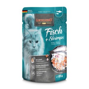 Leonardo Finest Selection pescado y camarones para gatos 85 g