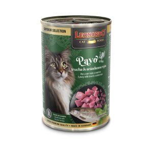 Leonardo Superior Selection pavo con trucha y arándanos para gatos 400 g