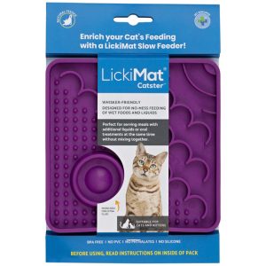 LickiMat catster purple comedero interactivo para gatos
